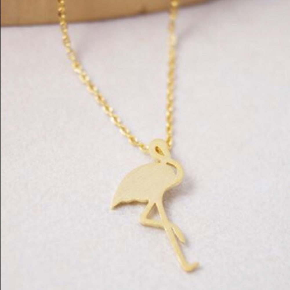 🌴 Flamingo Necklace 18k gold plated - Picture 2 of 2